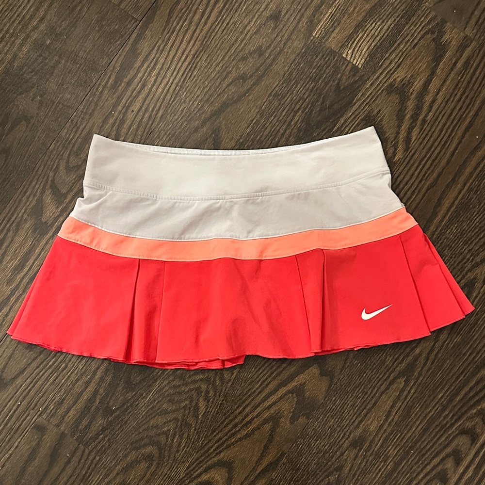 Nike Vibrant Red and Orange Skirt